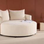 canapé rond beige kenzo (3) Canapé rond Kenzo