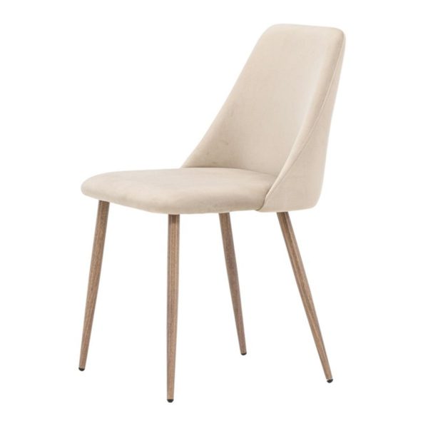 Chaise de salle à manger beige Niza – lot de 2