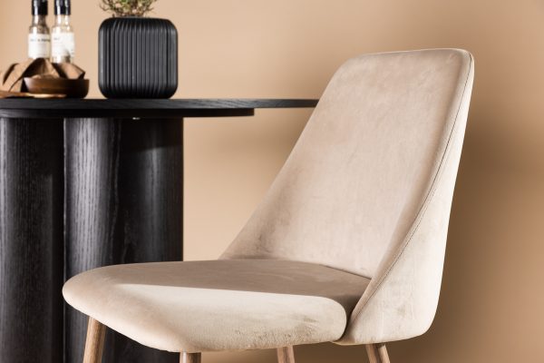 Chaise de salle à manger beige Niza – lot de 2