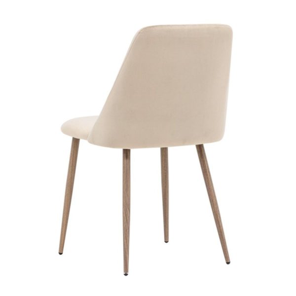 Chaise de salle à manger beige Niza – lot de 2