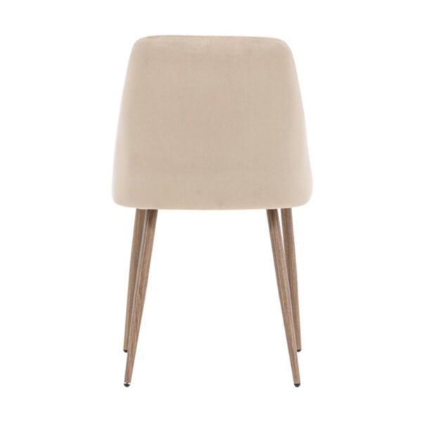 Chaise de salle à manger beige Niza – lot de 2