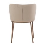 chaise de salle a manger edona beige (8) Chaise de salle à manger beige Edona – lot de 2
