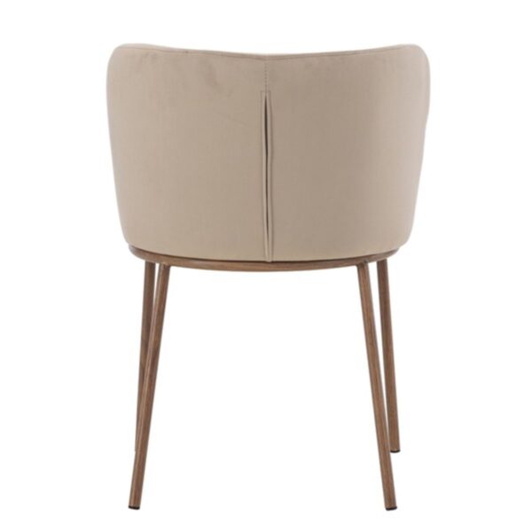 chaise de salle a manger edona beige (8) Chaise de salle à manger beige Edona – lot de 2