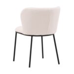 Chaise de salle à manger blanche Edona – lot de 2