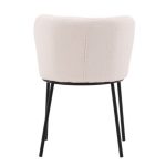 Chaise de salle à manger blanche Edona – lot de 2