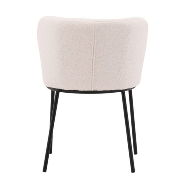 Chaise de salle à manger blanche Edona – lot de 2