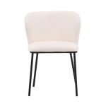 Chaise de salle à manger blanche Edona – lot de 2