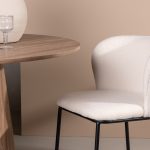 Chaise de salle à manger blanche Edona – lot de 2