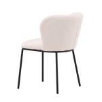 Chaise de salle à manger blanche Edona – lot de 2