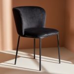 chaise de salle a manger edona noire (7) Chaise de salle à manger noire Edona – lot de 2