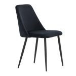 Chaise de salle à manger noire Niza – lot de 2
