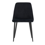 Chaise de salle à manger noire Niza – lot de 2
