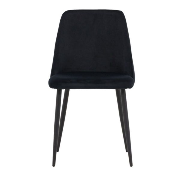 Chaise de salle à manger noire Niza – lot de 2