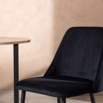 Chaise de salle à manger noire Niza – lot de 2