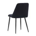 Chaise de salle à manger noire Niza – lot de 2
