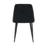 Chaise de salle à manger noire Niza – lot de 2