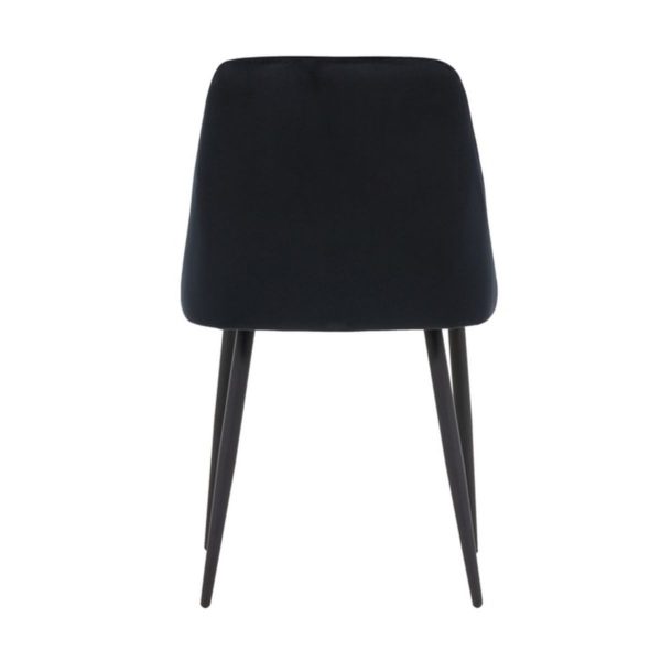 Chaise de salle à manger noire Niza – lot de 2