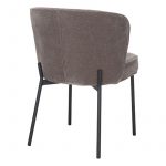 chaise de salle a manger rembourée fantine_esprit rotin home (1) Chaise rembourrée taupe Fantine