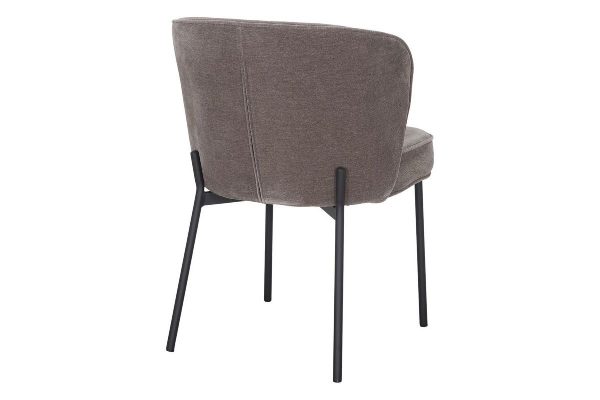 chaise de salle a manger rembourée fantine_esprit rotin home (1) Chaise rembourrée taupe Fantine