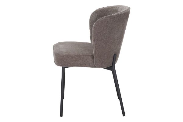 chaise de salle a manger rembourée fantine_esprit rotin home (11) Chaise rembourrée taupe Fantine