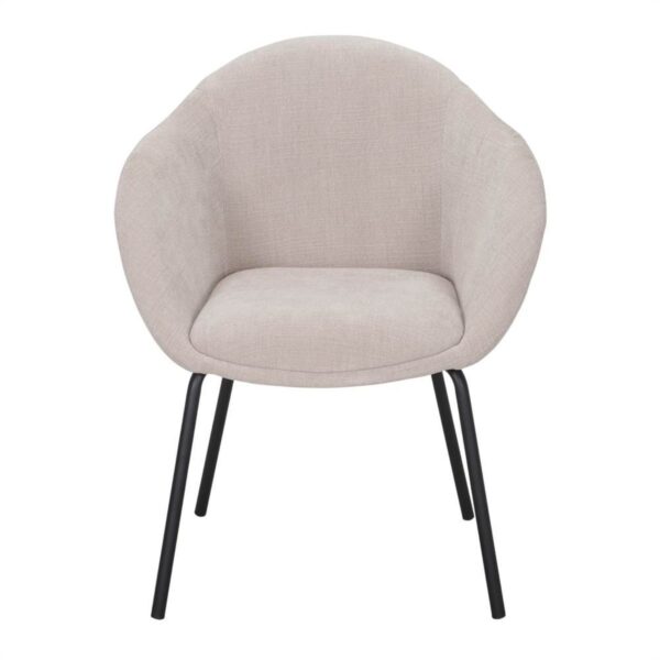 Chaise rembourrée beige Marvens
