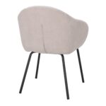 Chaise rembourrée beige Marvens
