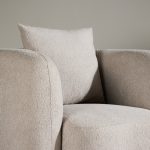 Fauteuil beige Cilio