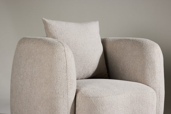 Fauteuil beige Cilio