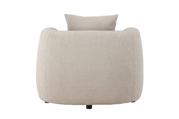 Fauteuil beige Cilio