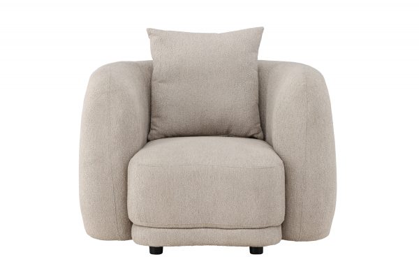 Fauteuil beige Cilio