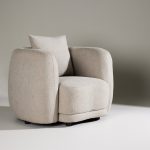 Fauteuil beige Cilio