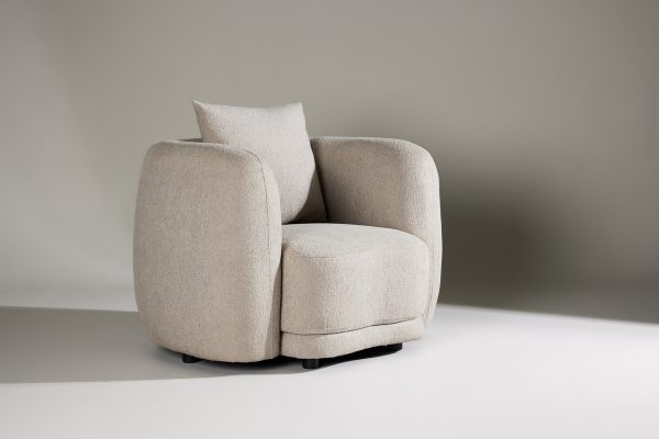 Fauteuil beige Cilio