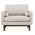 Fauteuil de salon beige Oleg