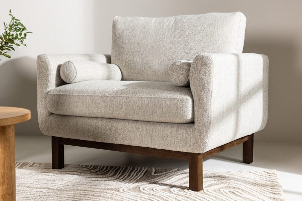 Fauteuil de salon beige Oleg