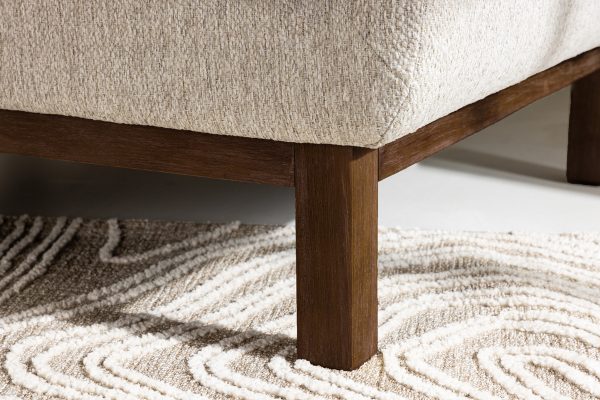 Fauteuil de salon beige Oleg