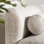 Fauteuil de salon beige Oleg