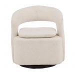 Fauteuil bouclette blanc Hardy