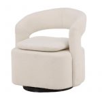 Fauteuil bouclette blanc Hardy