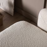 Fauteuil bouclette blanc Hardy