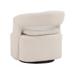 Fauteuil bouclette blanc Hardy