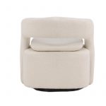 Fauteuil bouclette blanc Hardy