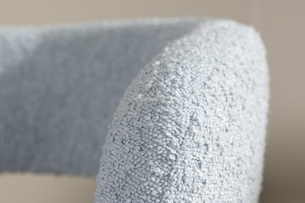 Fauteuil bouclette bleu Hardy