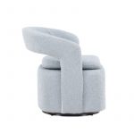 Fauteuil bouclette bleu Hardy
