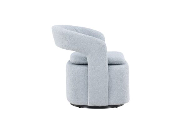 Fauteuil bouclette bleu Hardy