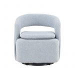 Fauteuil bouclette bleu Hardy