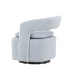 Fauteuil bouclette bleu Hardy