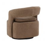 Fauteuil bouclette marron Hardy