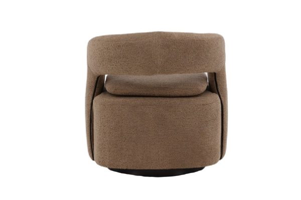 Fauteuil bouclette marron Hardy