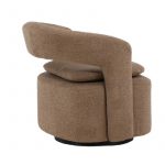 Fauteuil bouclette marron Hardy