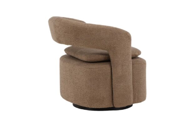 Fauteuil bouclette marron Hardy